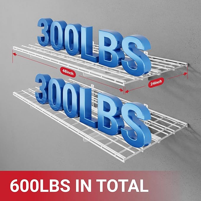 LEXIMOUNTS 2-Pack 2x4ft Garage Shelving - Image 2