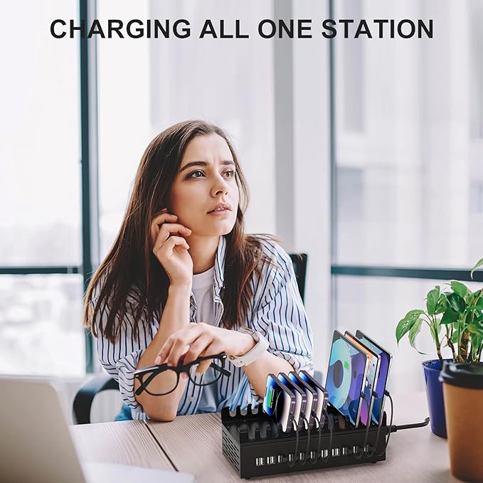 300W USB Charging Station, ALI SEA 22 Port USB Fast Charging Station - Image 8