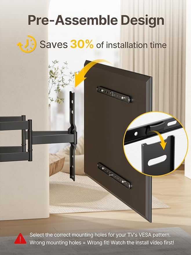 monTEK 1.1" Ultra Slim TV Wall Mount - Image 5