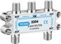 TKCHAX 4 Way Coaxial Cable Splitter, Support 10-2602MHz, RG6 Compatible by TKCHAX