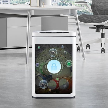 ELPHECO Stainless Steel Office Trash Can Motion Sensor Garbage Can Touchless - Image 5