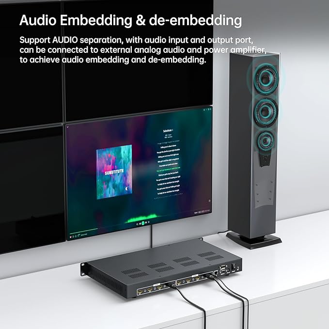MT-VIKI 4x4 8K UHD HDMI 2.1 Matrix Switcher - Image 7