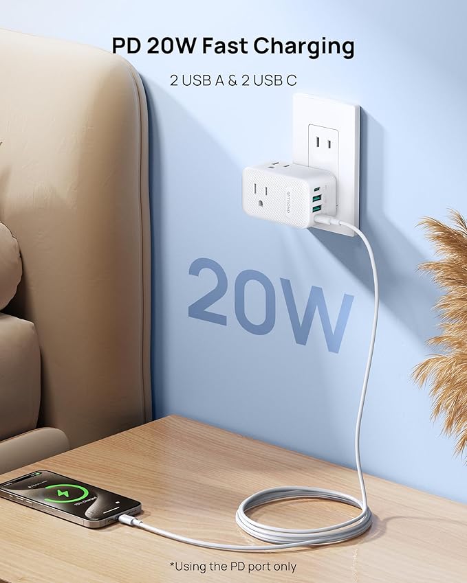 TROND 2 Prong to 3 Prong Outlet Adapter - Image 4