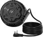 10ft Flat Plug Surge Protector Power Strip, Retractable Extension Cord by DUKVI