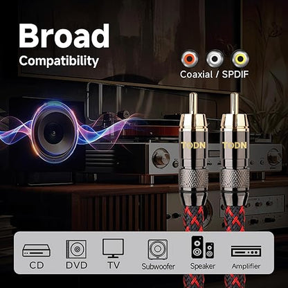 TODN Hi-end Digital Coaxial Cable OFC Core - Image 8