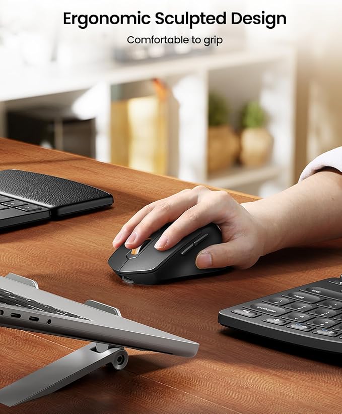 ProtoArc Ergonomic Keyboard Mouse, EKM04 2.4GHz USB Wireless Ergo Keyboard - Image 8
