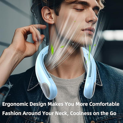 Kinhowly Portable Neck Fan, Hands Free Personal Wearable Bladeless Fan - Image 6