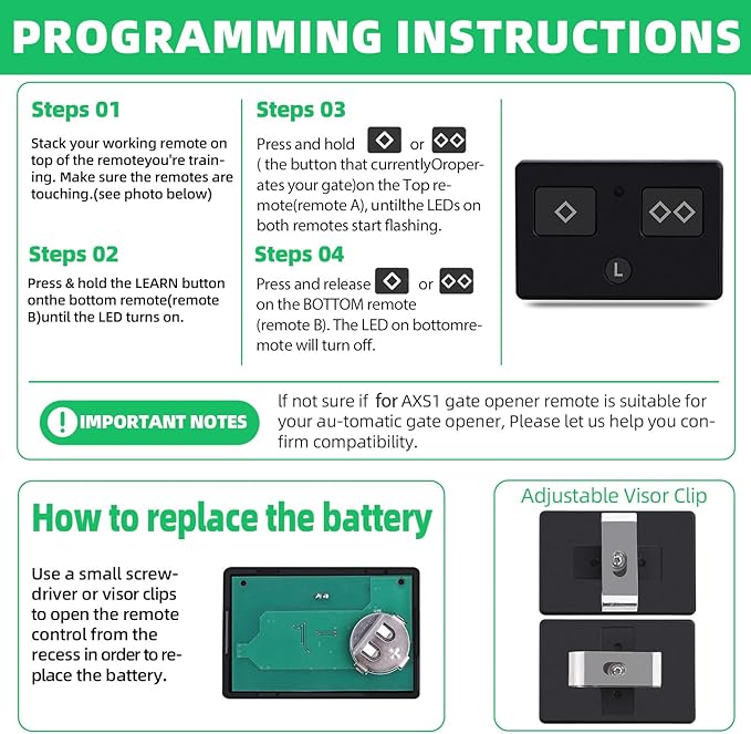 3-Button Remote Transmitter Replace - Image 7