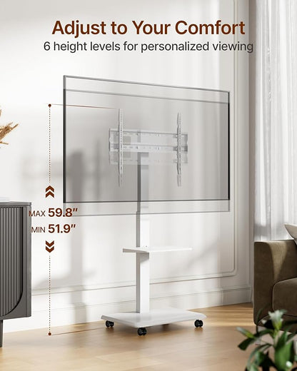 ECOTINY Steel Base Rolling TV stand - Image 6