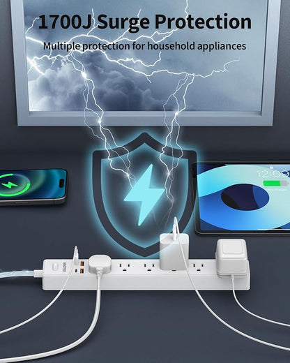 2 Pack Power Strip Surge Protector - Image 6