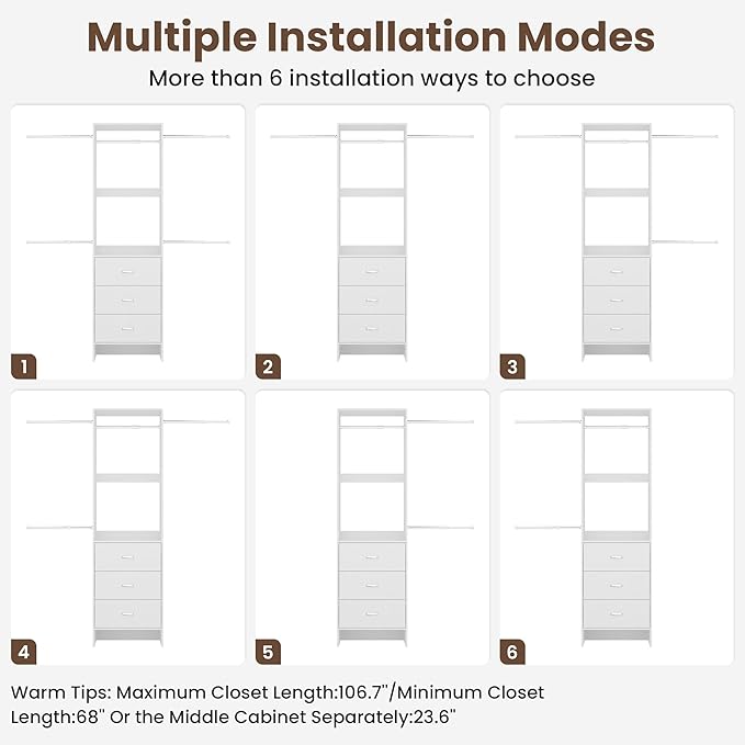 HOMPUS Closet Organizer System - Image 5