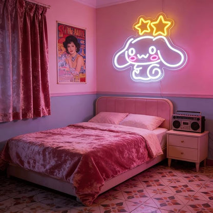 THIIXDAI Cinnamoroll Neon Sign for Room Decor, USB Powered LED Lights - Image 6