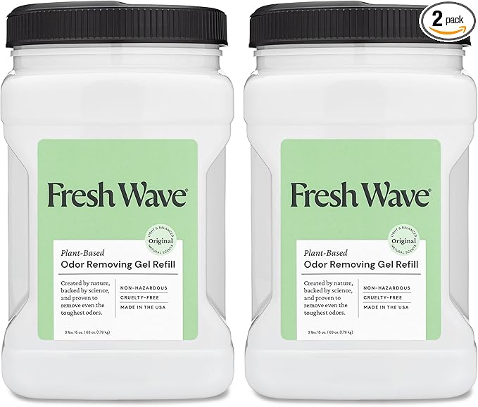 Fresh Wave Odor Removing Gel Refill, 63 oz., Natural Plant-Based Odor Eliminator by FreshWave