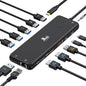 LIONWEI USB C Docking Station Dual Monitor 13 in 1 USB C Hub, Triple Display by LIONWEI
