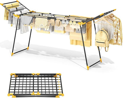 APEXCHASER Clothes Drying Rack Foldable, Large Drying Rack Clothing Retractable by APEXCHASER