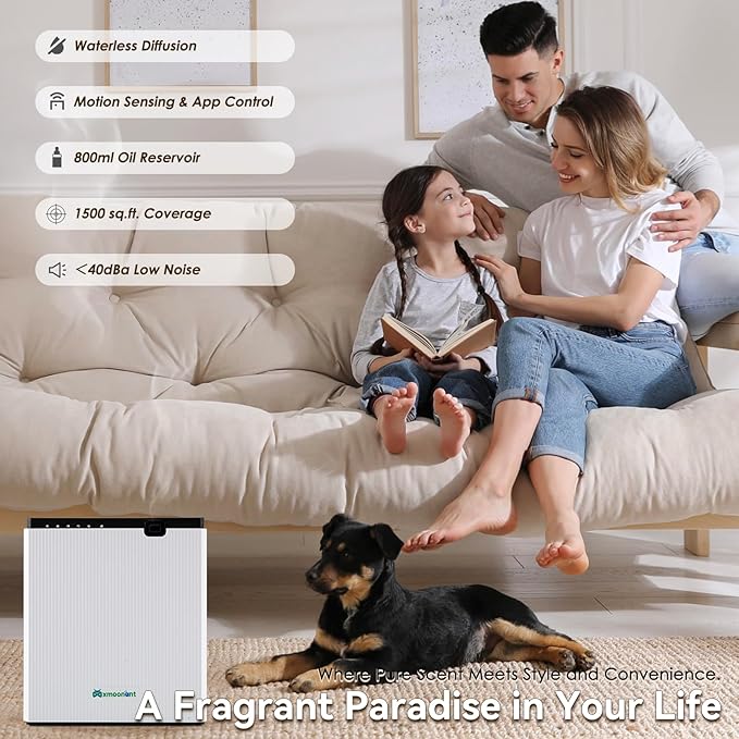 Mxmoonant Scent Air Machine for home 800ML, Aroma Diffuser App Control - Image 2
