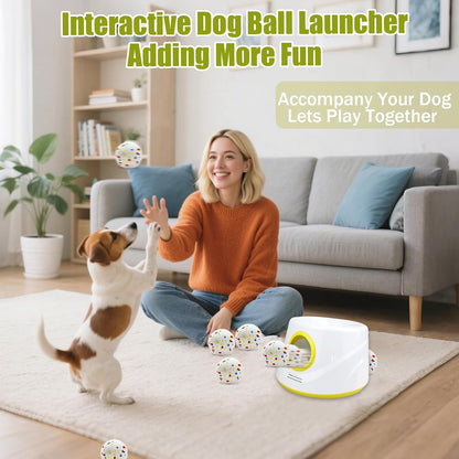 magicorange automatic dog ball launcher on a desk or shelf