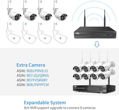 Hiseeu 5MP Wireless Security Camera System - Image 7