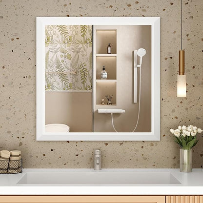 SMIROR Matte White Bathroom Mirror by SMIROR