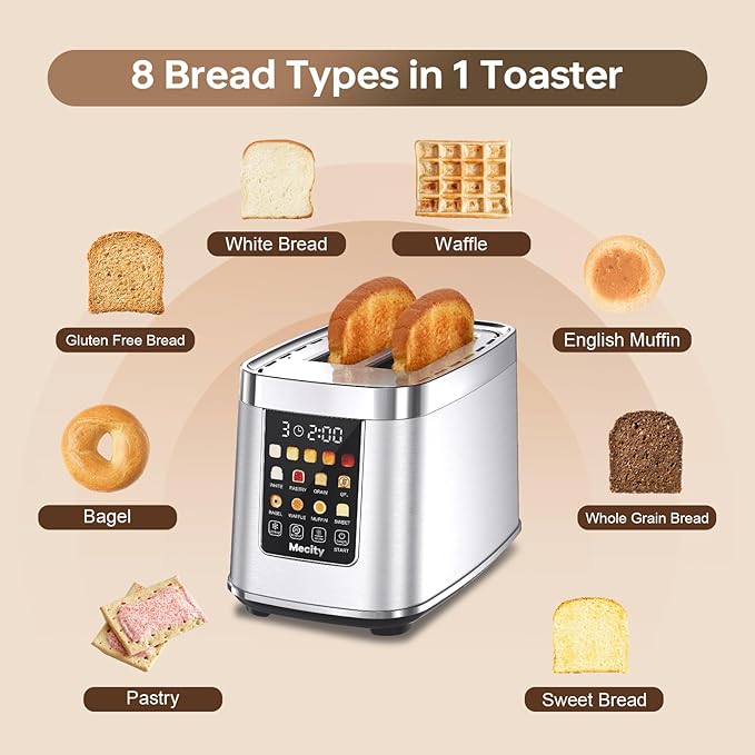 Mecity Motorized Toaster 2 Slice - Image 2