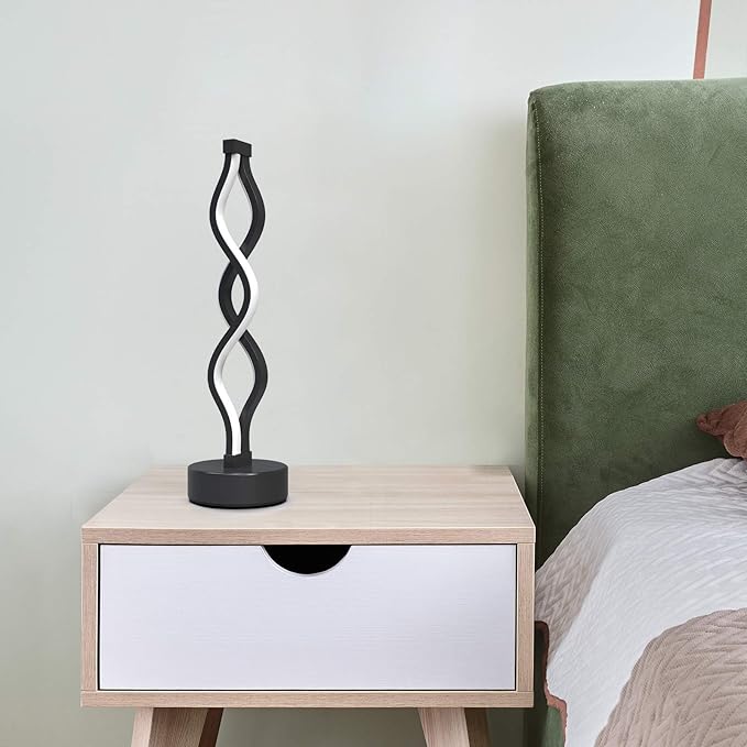 NUÜR Bedside Lamps Set of 2, Dimmable LED Nightstand Lamp, Small Nightstand Lamp - Image 4