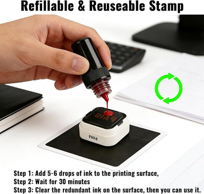 3-in-1 Faxed/Emailed/Received Office Rbber Stamps - Image 6