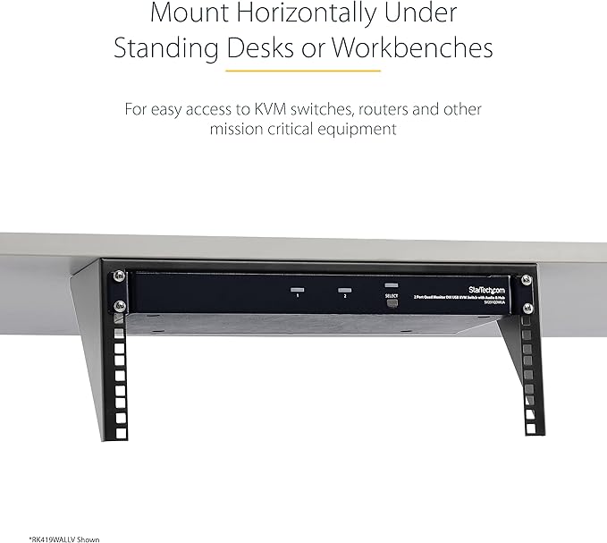 StarTech.com 5U Vertical Wall Mount Rack - 19in Low Profile Open Wall Mounting - Image 5
