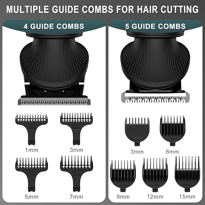 Scttomon Beard Trimmer for Men Professional Mens Beard Grooming Kit T-Blade - Image 3