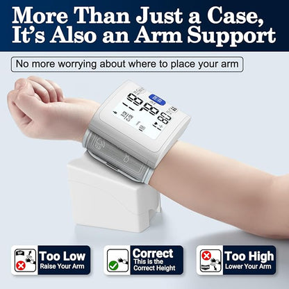 Wrist Blood Pressure Monitor LCD Display, Adjustable Wrist Blood Pressure Cuff - Image 4