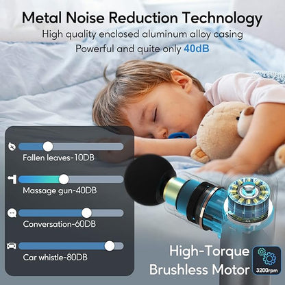 arboleaf Massage Gun Deep Tissue, Full-Metal Electric Portable Hand Held - Image 6