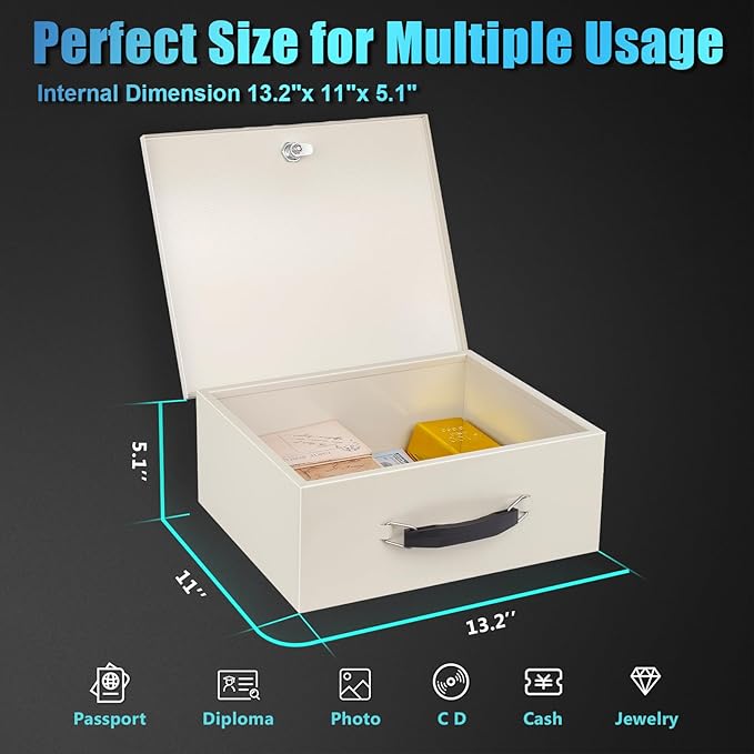 xydled Fire Resistant Safe Fire Safe Box - Image 6