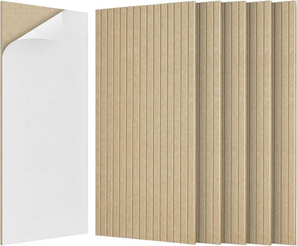 BUBOS 5 Pack Large Acoustic Panels, 47.2" X 23.6" Self-Adhesive Acoustical Wall by BUBOS