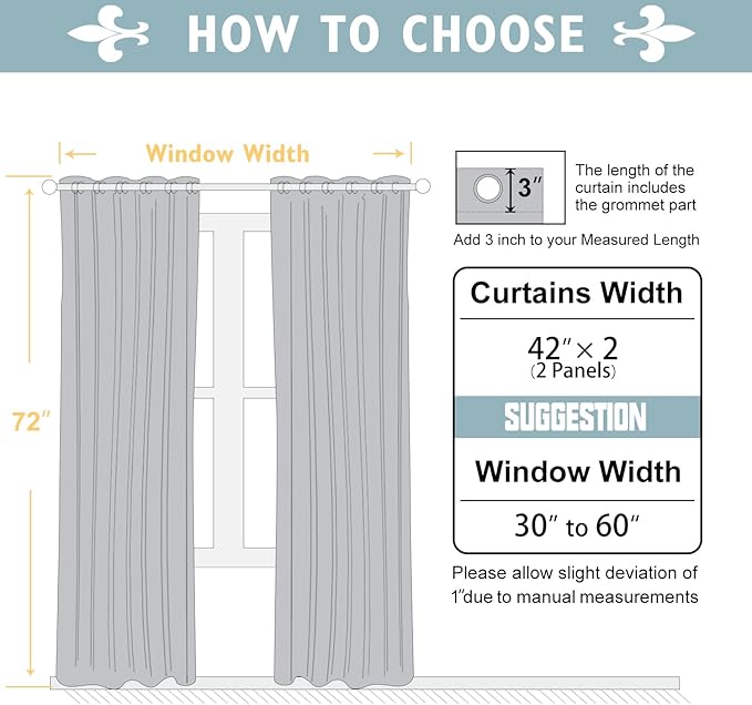 ChrisDowa Blackout Curtains 72 inches Long - Image 5