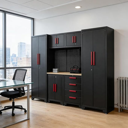 Garage Storage Cabinet System, Cabinet Drawers, Pegboard - Image 7