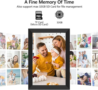 FRAMEO Digital Photo Frame WiFi 32GB 10.1 Inch 1280x800 IPS Touch Screen - Image 8