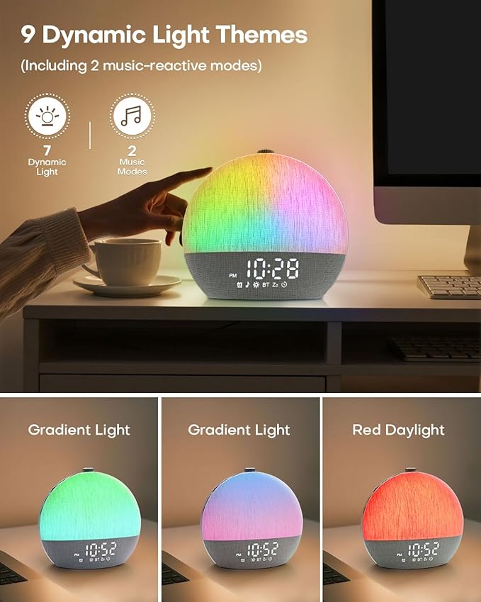 Zelaclock Sunrise Alarm Clock, Sunlight Alarm Clocks - Image 5