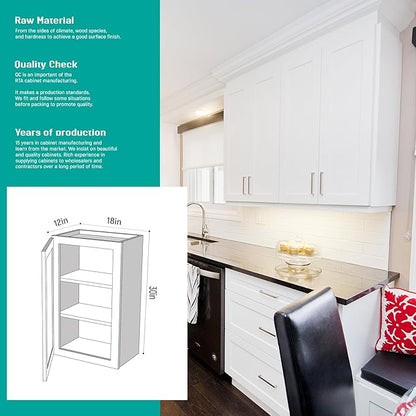 Wall Kitchen Cabinets, RTA Cabinets, Wall Mounted, RTA Upper Cabinet, Modern - Image 3