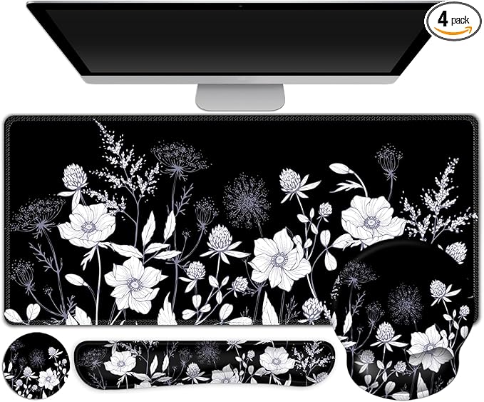 Gaming Mouse Pad, Large Desk Mat, Cute Desk Pad Protector, 4in1 XXL Mousepad + by ToLuLu