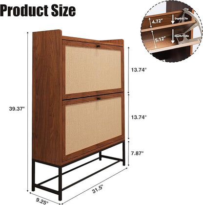 AVZEAR Narrow Shoe Storage Cabinet - Image 2