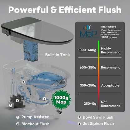Casta Diva Smart Toilet with Bidet Built in, Auto Open/Close Lid, 1000g MaP - Image 2
