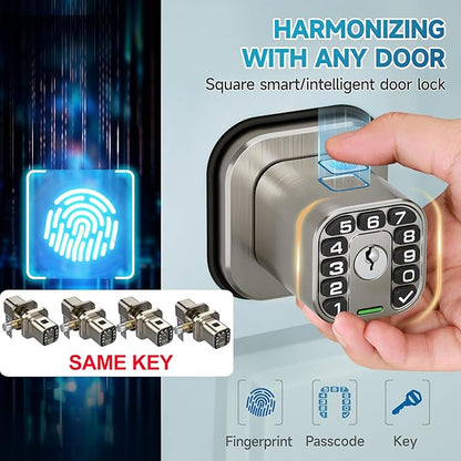 Fingerprint Door knob, Smart Biometric Door Lock - Image 2
