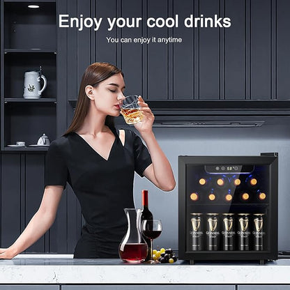 Antarctic Star 12 Bottle 48 Can Wine Cooler/Cabinet Beverage Refrigerator Mini - Image 7