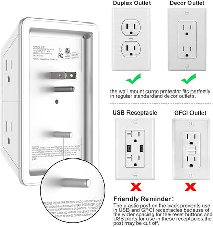 Outlet Extender, Surge Protector Outlet - Image 6