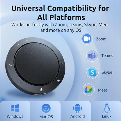 NEWORK Bluetooth Speakerphone for Conference Calls – AI Noise Reduction - Image 7