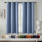 MIULEE Denim Blue Blackout Curtains by MIULEE