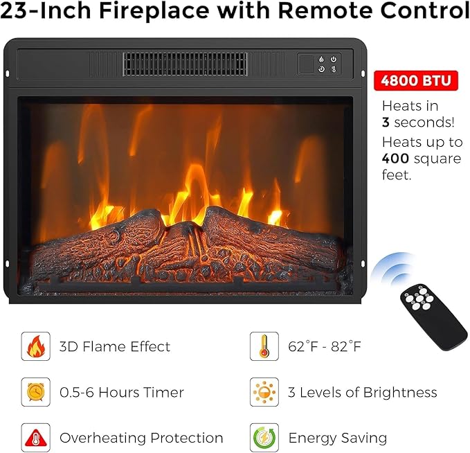 Electric Fireplace, Fireplace TV Stand - Image 2