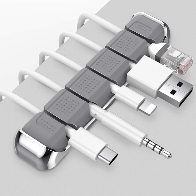 AHASTYLE Cable Organizer Holder 5 Slots Desktop Cord Wire Clips Keeper by AHASTYLE