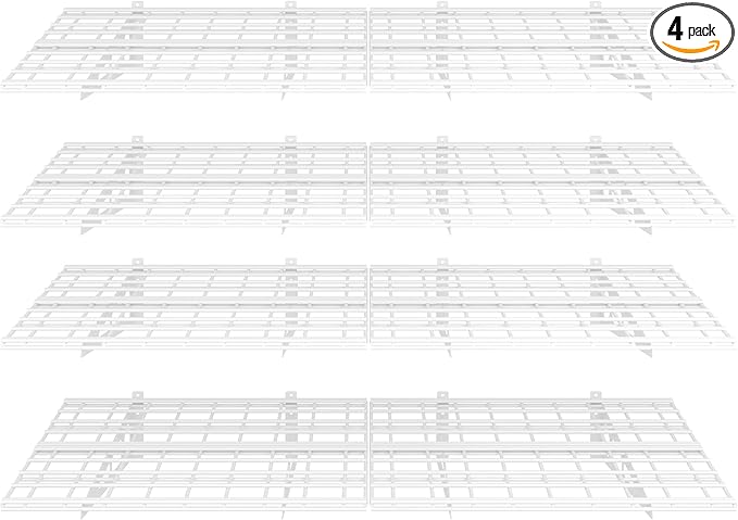 FLEXIMOUNTS 4-Pack 24-inch-by-72-inch Wall Shelf Garage Storage Rack Wall by FLEXIMOUNTS