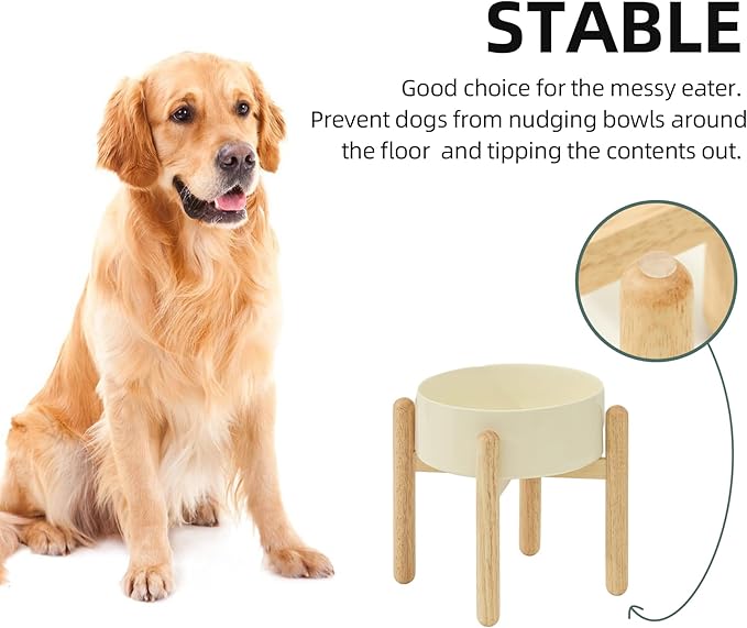 Ceramic 8.2inch Raised Dog Bowl - Image 6