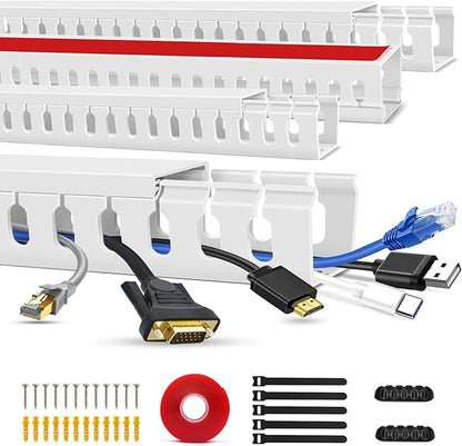 Cable Duct Management Raceway Kit, 62.8" Server Rack Cable Management, Cable by Aocii